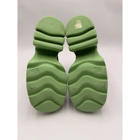 Women’s Bottega Veneta Flash Chelsea boots Black Leather / Green Rubber Size 37 - Picture 6 of 6